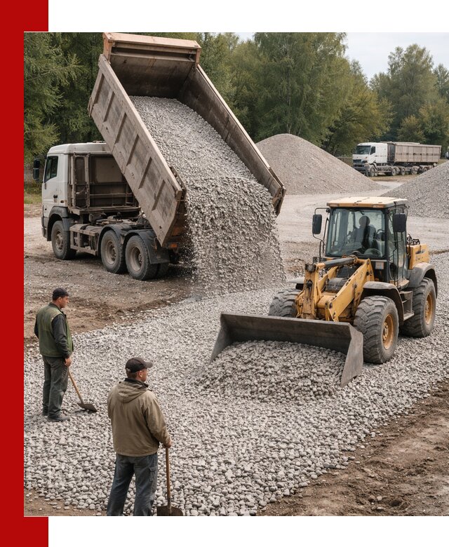 Купить гравийный щебень фракция 20-40 в Фрязине с доставкой