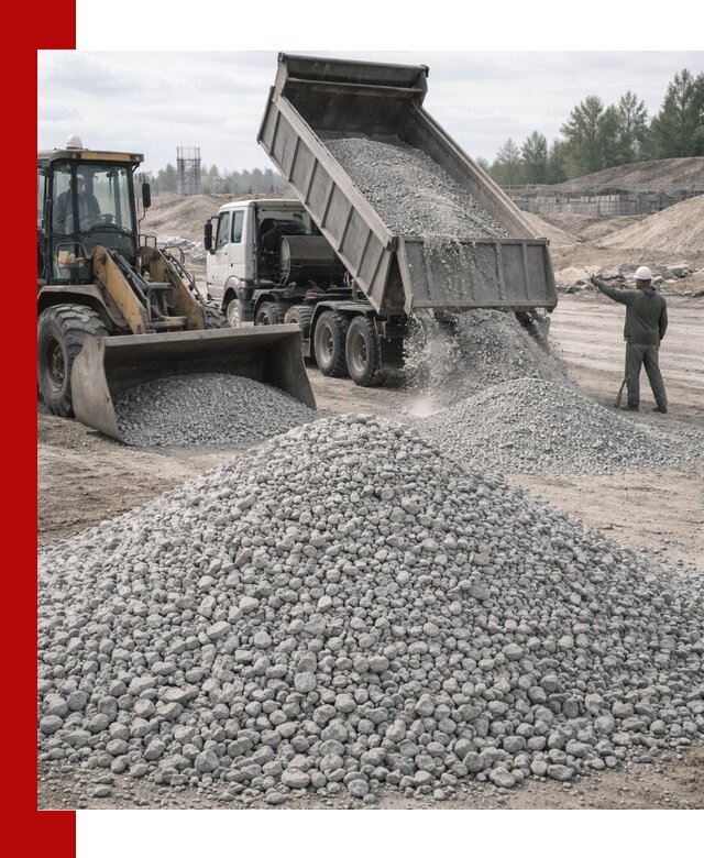 Доставка известнякового щебня фр. 5–20 в Фрязине