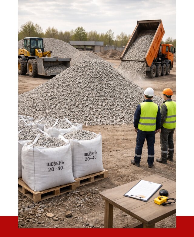 Известняковый щебень 20-40 в Фрязине от 2181 р. ПРОНЕРУДФрз