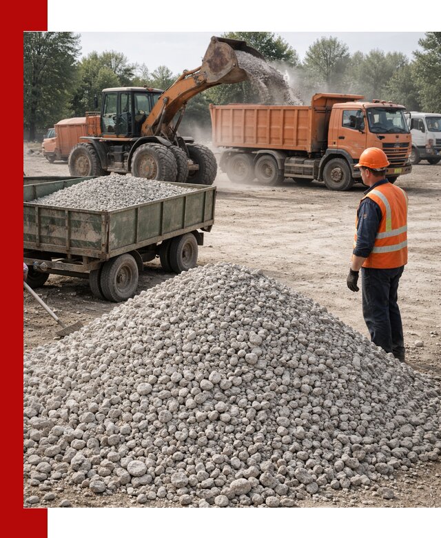 Доставка известнякового щебня фракция 20–40 в Фрязине