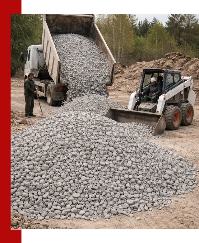 Доставка доломитового щебня в Фрязине напрямую от карьера