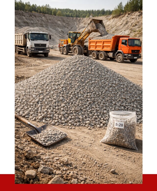 Доломитовый щебень фр. 5-20 в Фрязине от 4362 р. | ПРОНЕРУДФрз