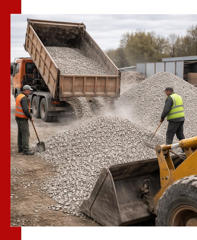 Доломитовый щебень фракции 5-20 с доставкой в Фрязине