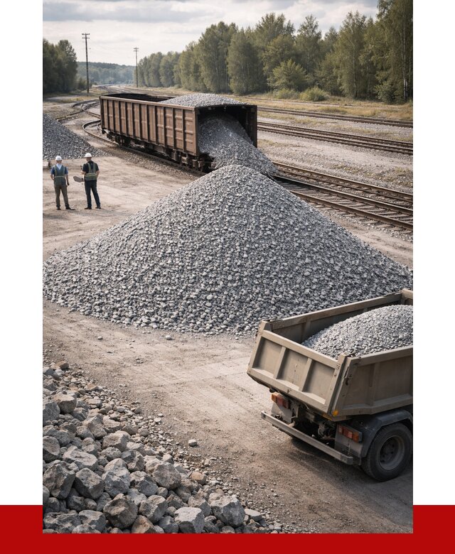 Железнодорожный щебень 20-60 в Фрязине от 1765 р. | ПРОНЕРУДФрз