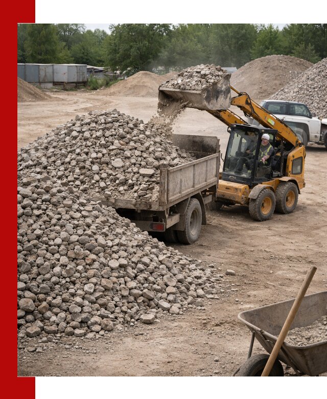 Доставка вторичного щебня в Фрязине для строительных работ