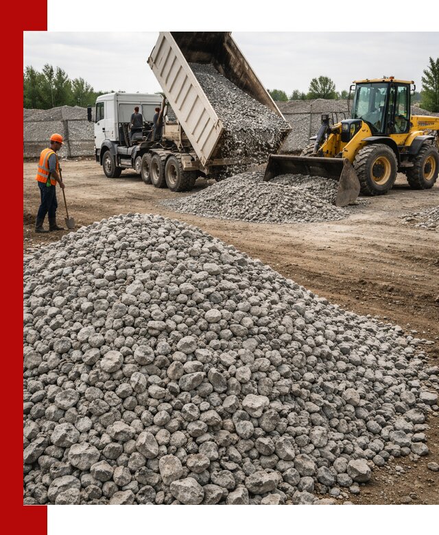 Доставка бетонного щебня фракции 40-70 в Фрязине