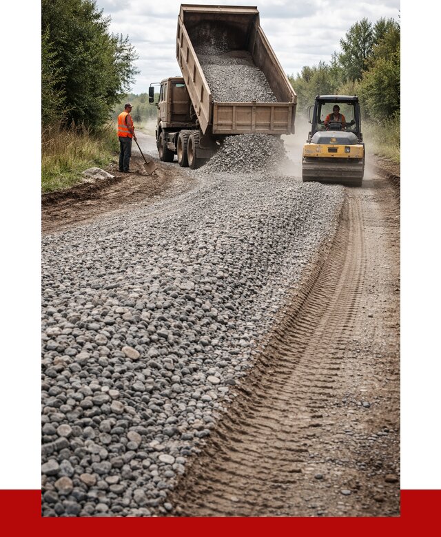 Щебень для отсыпки дороги в Фрязине от 2804 р. ПРОНЕРУДФрз