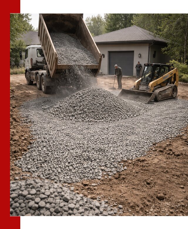 Щебень для парковки в Фрязине: доставка и укладка качественного материала