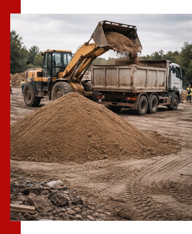 Доставка речного песка навалом в Фрязине быстро и выгодно