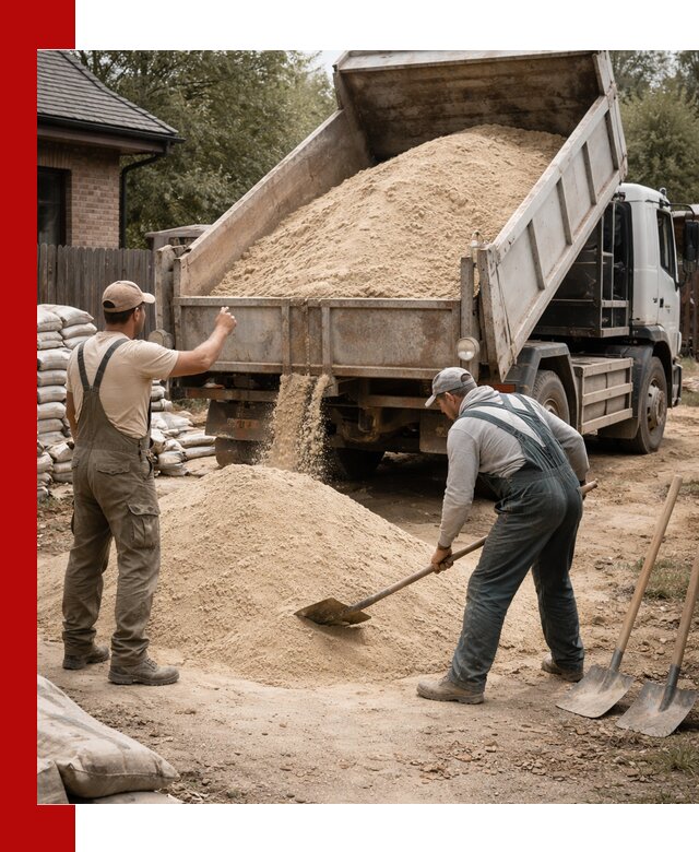 Песок для штукатурки с доставкой в Фрязине качественный и чистый