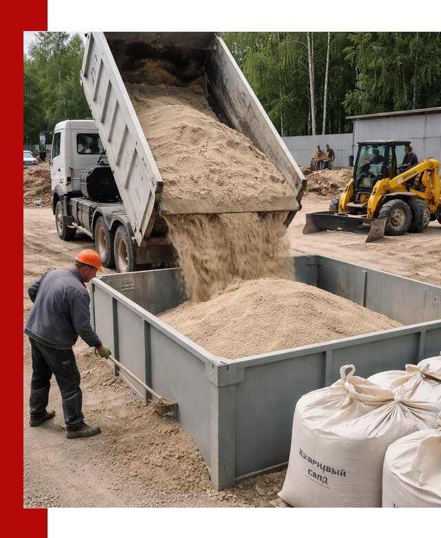 Кварцевый песок для фильтра в Фрязине — доставка и качество