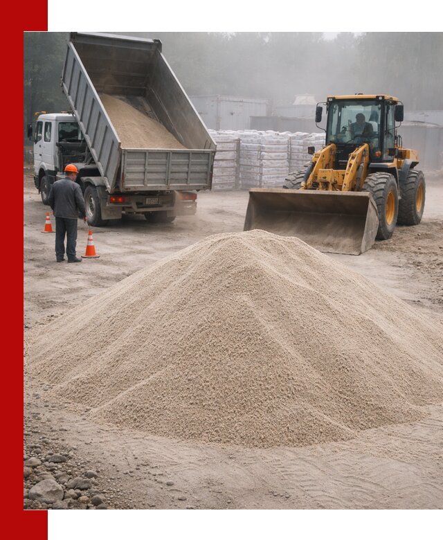 Кварцевый песок фракция 0–8 для стройработ в Фрязине