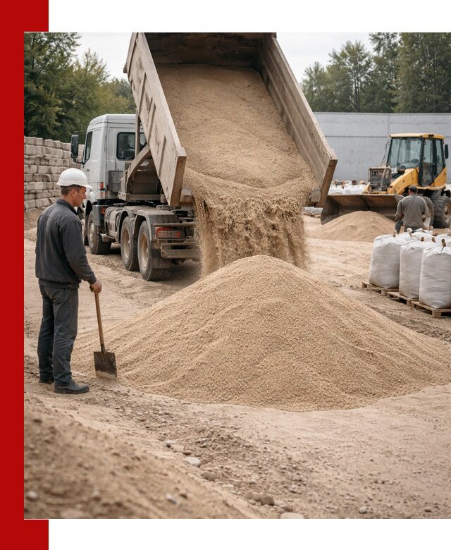 Кварцевый песок фракция 0–3 мм с доставкой в Фрязине