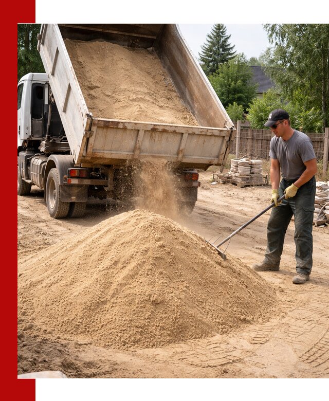 Доставка сухого песка самосвалами в Фрязине