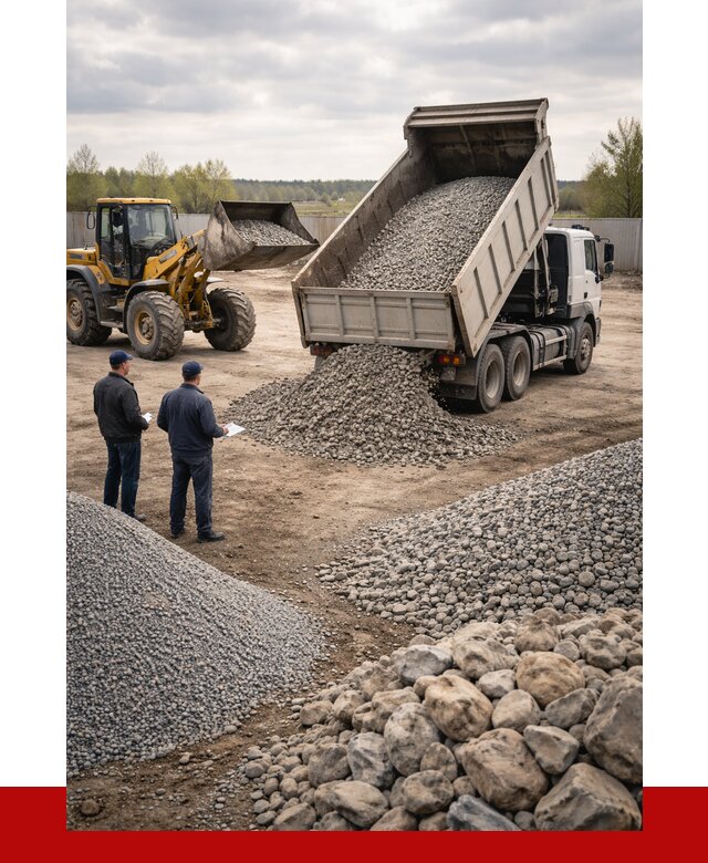 Гравий и камень с доставкой в Фрязине от 4362 р. - ПРОНЕРУДФрз