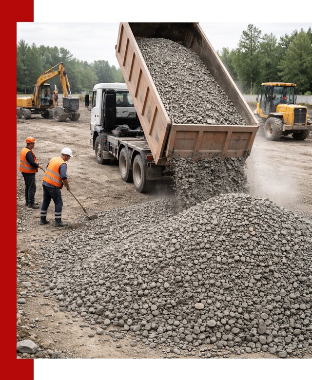 Доставка гравия фракции 40-70 в Фрязине оптом и в розницу