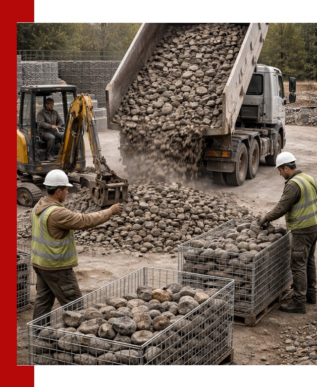 Камень для габионов фракция 100–201 в Фрязине