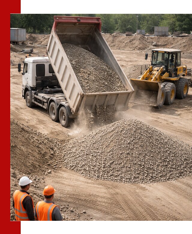 Щебень с песком (ЩГПС С2) с доставкой в Фрязине