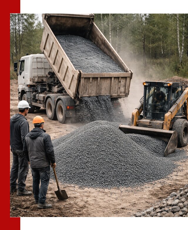 Гранитный отсев 0-5 с доставкой и разгрузкой в Фрязине