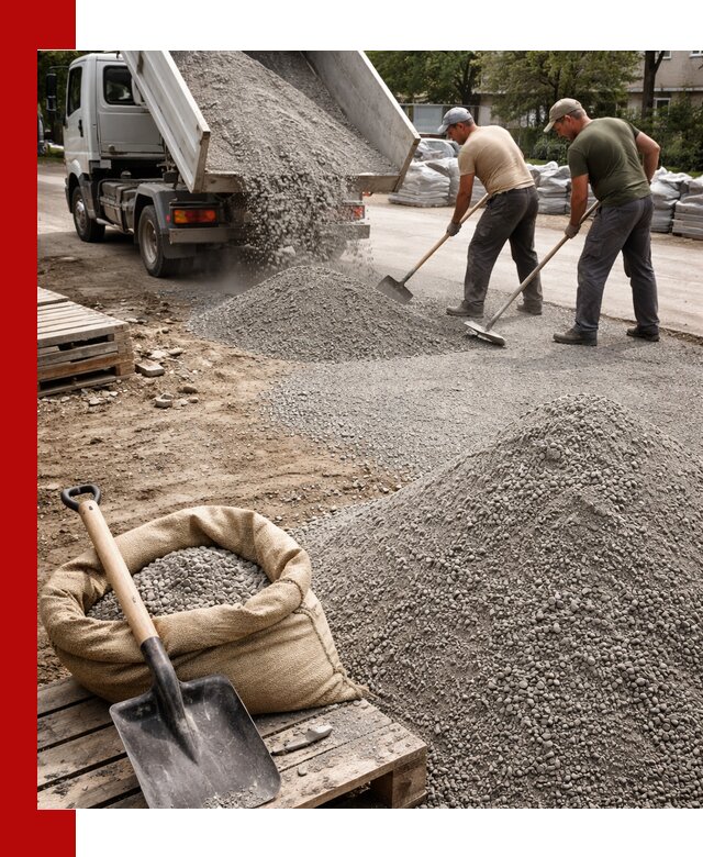 Отсев для тротуарной плитки в Фрязине — доставка и укладка