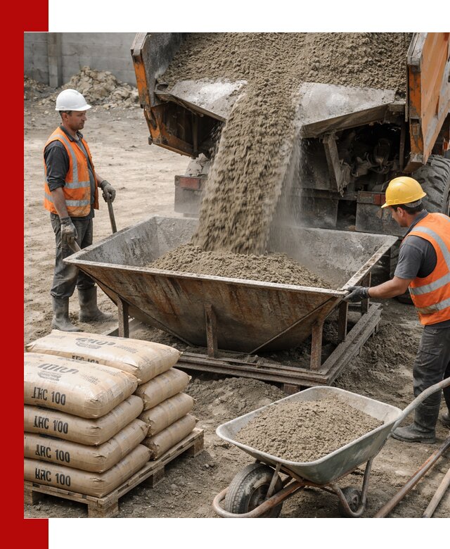 Доставка цементно-песчаной смеси М100 в Фрязине