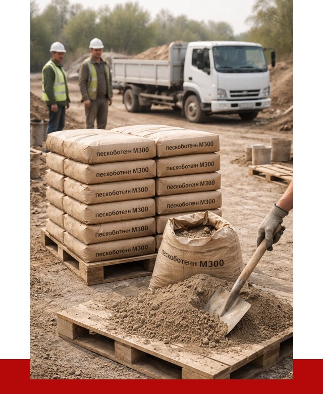 Пескобетон М300 в Фрязине с доставкой от 4829 р. за куб | ПРОНЕРУДФрз