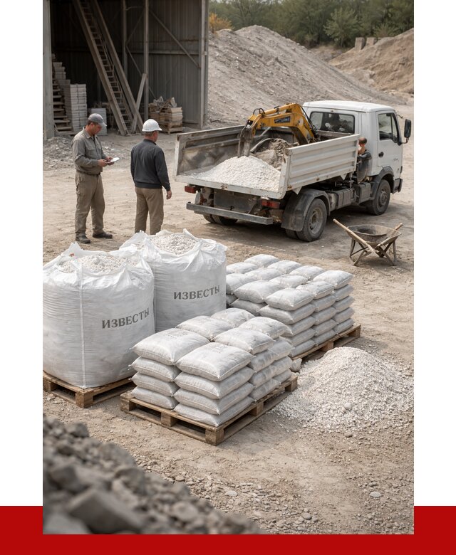 Известь строительная в Фрязине с доставкой от 4362 р. | ПРОНЕРУДФрз