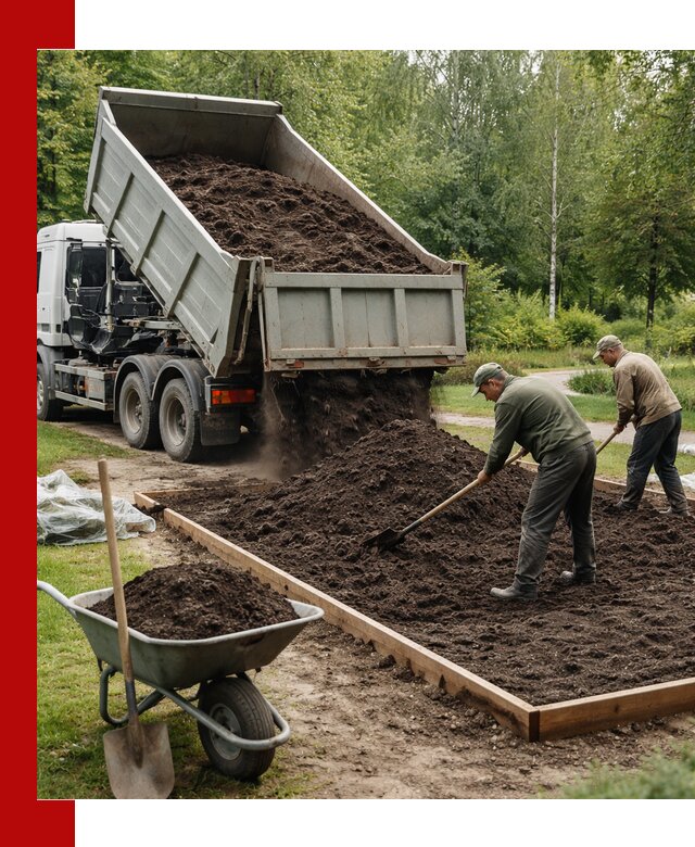 Доставка грунта для озеленения и благоустройства в Фрязине