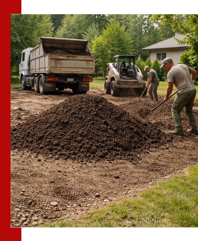 Доставка и укладка грунта для газона в Фрязине