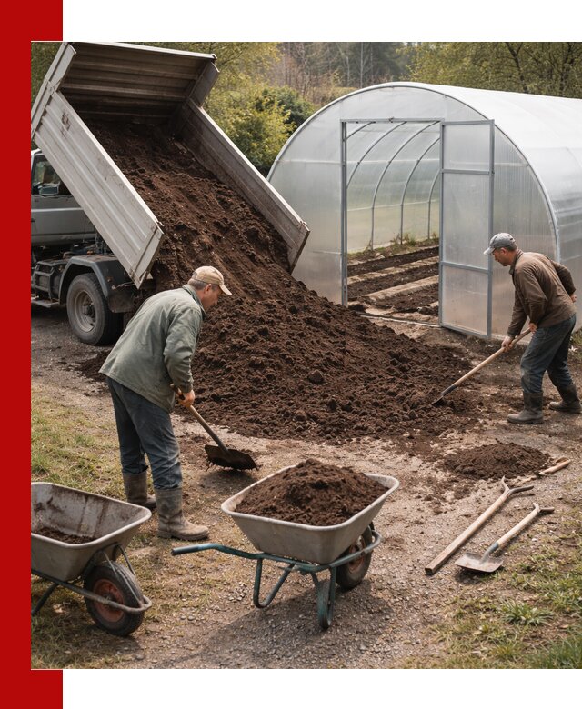 Грунт для теплицы с доставкой в Фрязине — плодородный субстрат под растения
