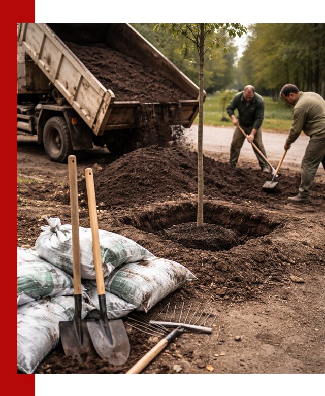 Грунт для посадки деревьев в Фрязине — доставка и подготовка почвы