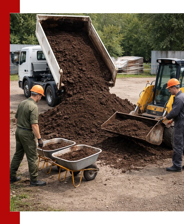 Доставка торфо-земляной смеси в Фрязине для огорода и ландшафта