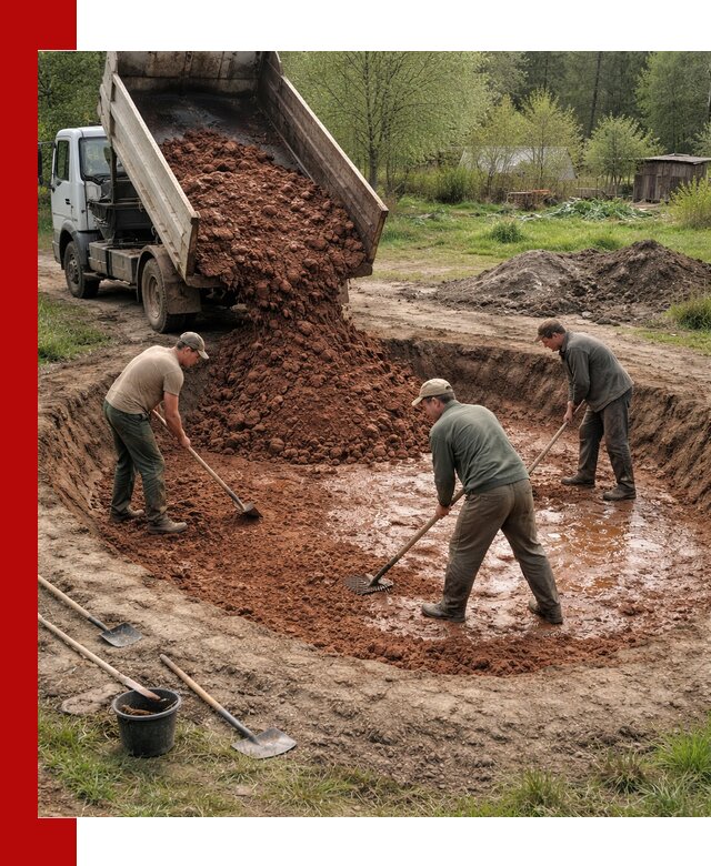 Купить качественную глину для пруда в Фрязине