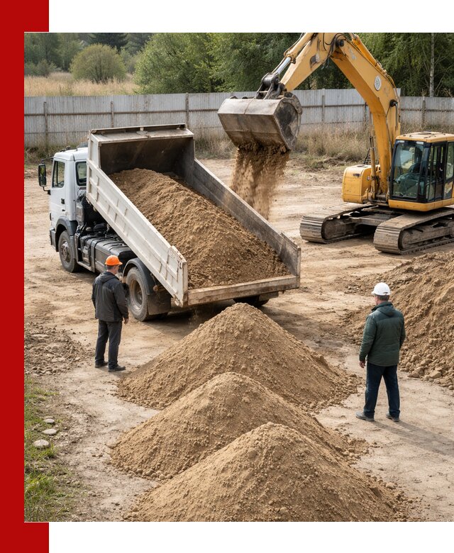 Доставка супеси вагонными и автопартиями в Фрязине