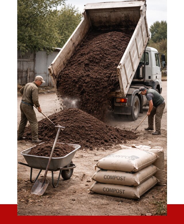 Купить компост в Фрязине от 4362 р. за куб с доставкой | ПРОНЕРУДФрз