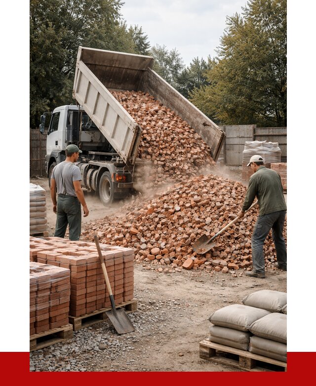 Бой кирпича в Фрязине с доставкой от 4362 руб/куб | ПРОНЕРУДФрз