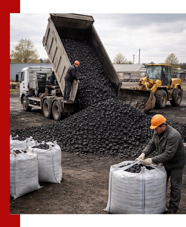 Доставка каменного угля в Фрязине оптом и в розницу