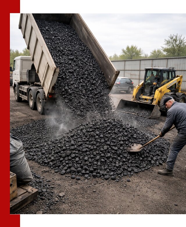 Доставка угля орех в Фрязине оптом и в розницу