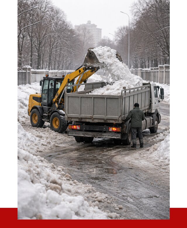 Вывоз снега с погрузкой в Фрязине от 3635 р. ПРОНЕРУДФрз