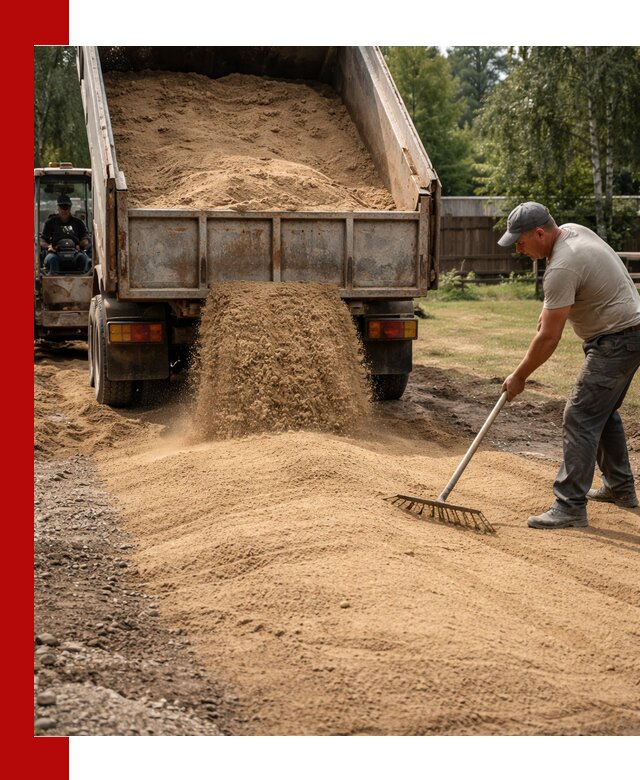 Отсыпка участка песком в Фрязине быстро и качественно