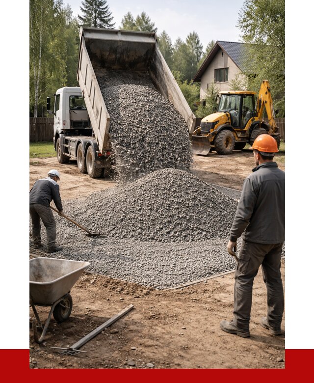 Отсыпка участка щебнем в Фрязине от 6750 р. ПРОНЕРУДФрз