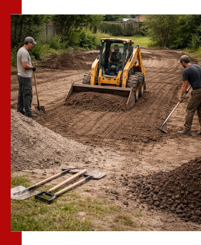 Планировка участка грунтом с вывозом и доставкой в Фрязине