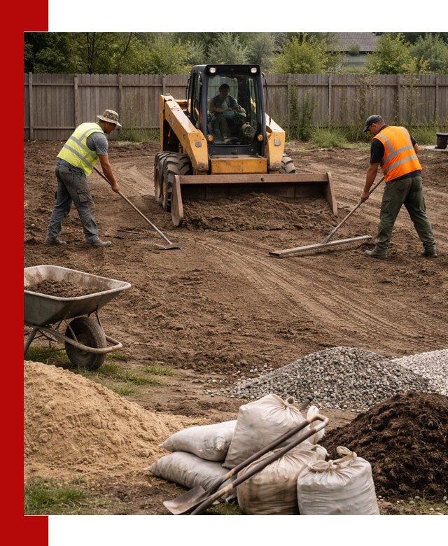 Выравнивание участка под строительство и благоустройство в Фрязине