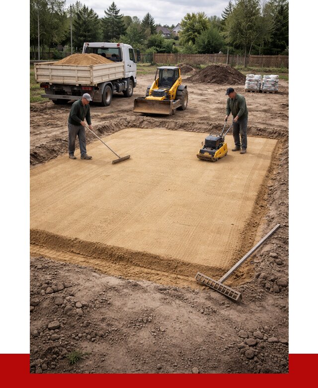 Устройство песчаной подушки в Фрязине от 4673 р. ПРОНЕРУДФрз